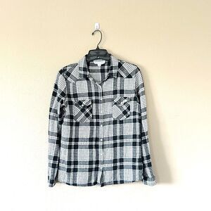 Lovestitch Plaid Button Down Top